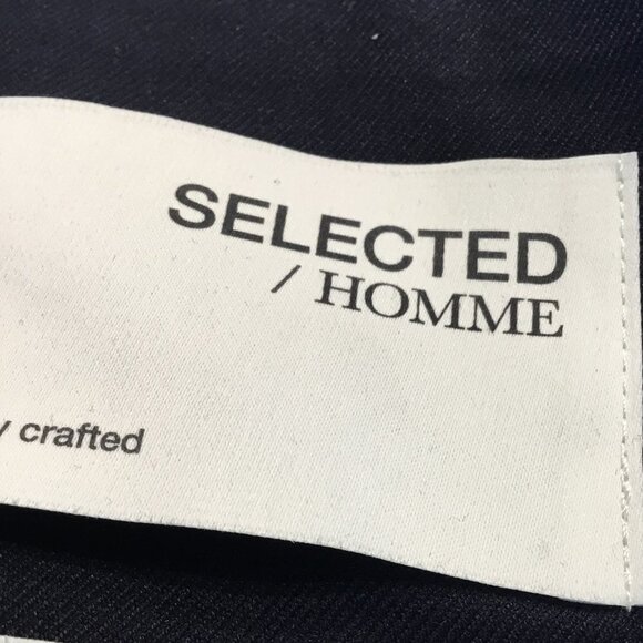 SELECTED/HOMME Dark Navy Hybrid Button Up Blazer/Jacket - Picture 3 of 4